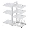 Kitchen Pot Holder Under Sink Multi-Layer Metal Storage Rack Snap-On Adjustable Pot Storage Rack Pots and Pans Storage Racks