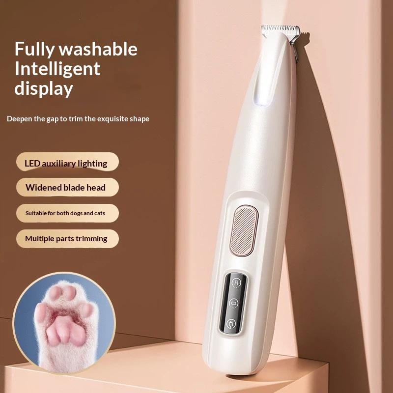 Rechargeable Cat And Dog Grooming Scissors, Usb Powered Paw Trimmer, Professional Pet Hair Clipper, Cat And Dog Foot Razor