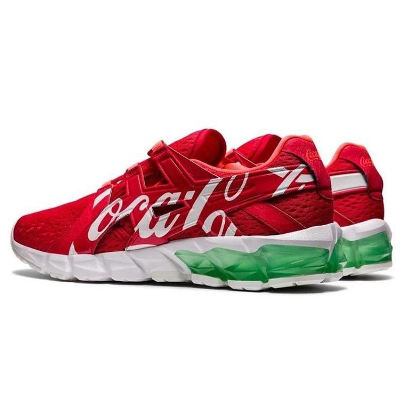 Coca-Cola x Asics Gel-Quantum 90 Unisex Low Top Fabric Synthetic TPU Running Shoes Red 1023A062-600