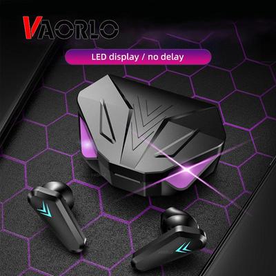 VAORLO Cuffie Bluetooth da gioco wireless TWS dedicate ai giochi mobili senza ritardi Auricolari stereo HI-Fi con microfono