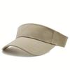 1pc Adjustable Baseball Cap - Lightweight Breathable Sun Hat with Wide Brim, Elastic Fit for Outdoor Beach Travel, Sports & Casual Wear