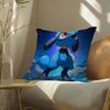 Pokemon Kalos Region Anime Plush Pillow Cover Soft Short Plush Cushion Cover For Sofa Bedroom Home Decor Gift