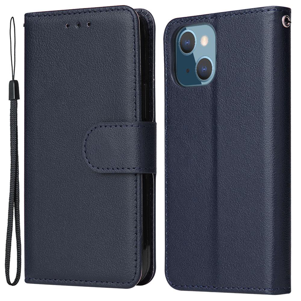 For iPhone 13 Mini Case PU Leather Phone Cover with Card Slots Wallet