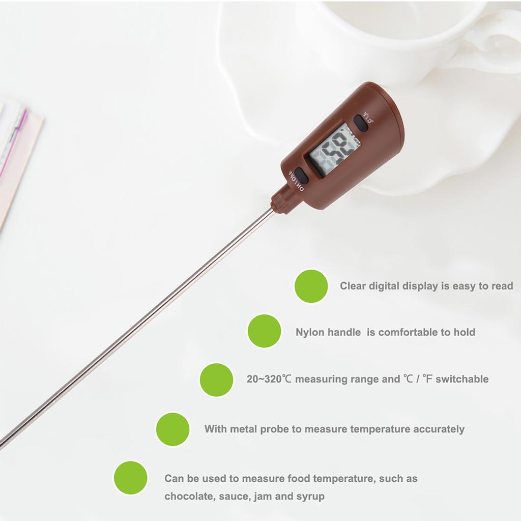 Portable Household Kitchen Digital Cooking Food Thermometer For Chocolate Syrup Sauce