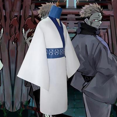 Anime One Piece Cosplay Kostüm Jujutsu Kaisen Ryomen Sukuna Vollen satz Kimono Robe Frauen Männer Halloween Party
