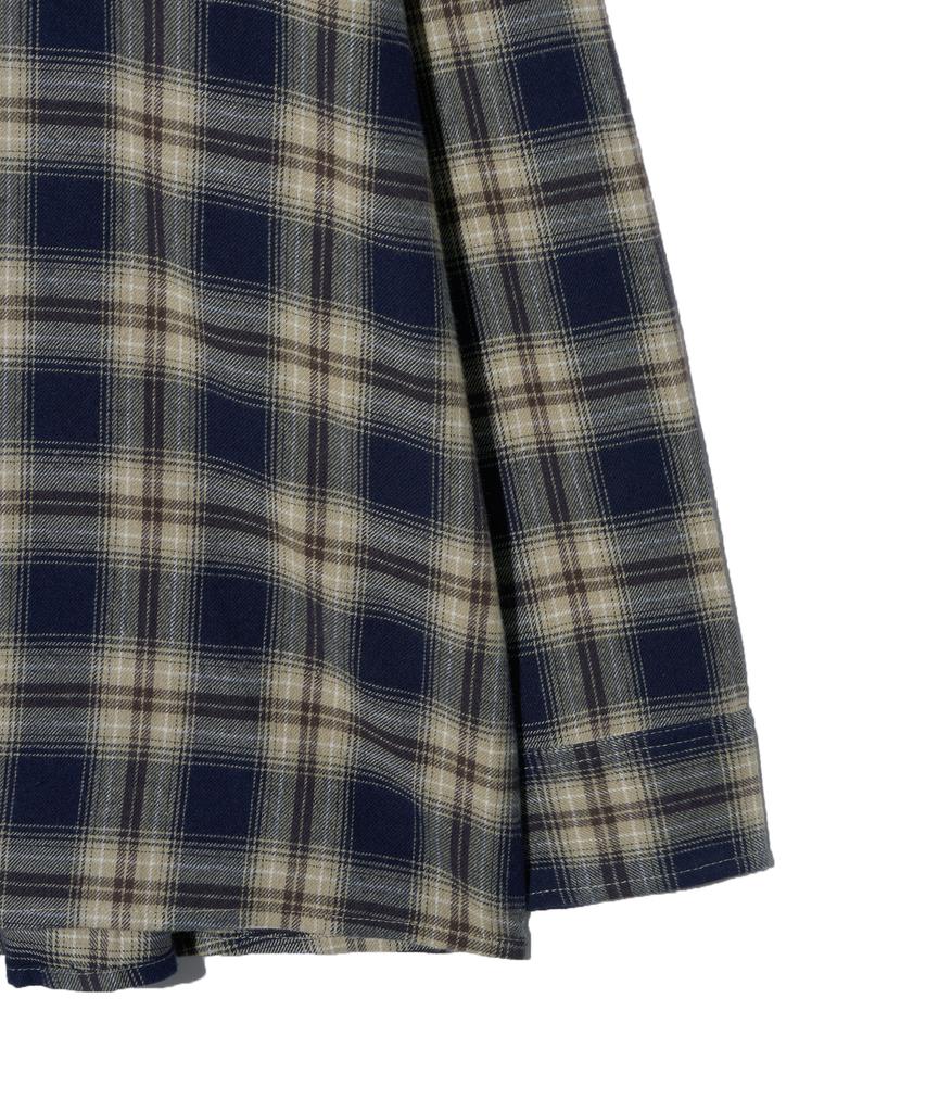 PHYSICAL DEPARTMENT Flannel District Tartan Check Shirt_Navy