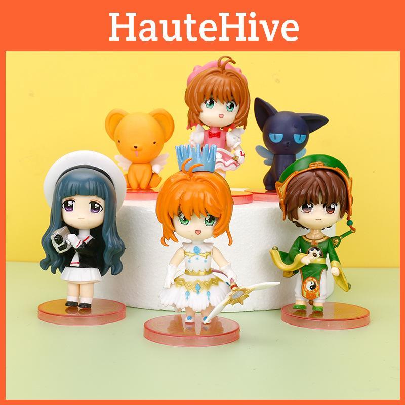 Charming Cardcaptor Pvc Sakura Collectible Cake Decoration Figures With Designs Six