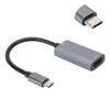 Portable Video Capture Card Equipment HDMI F To Type C M Maximum Support 1080P Gray
