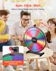 VEVOR 610 mm Spinning Prize Wheel, 14 Slots Spinning Wheel with Stand, Tabletop Win Fortune Roulette with a Dry Erase and 2 Markers, 6 Colors