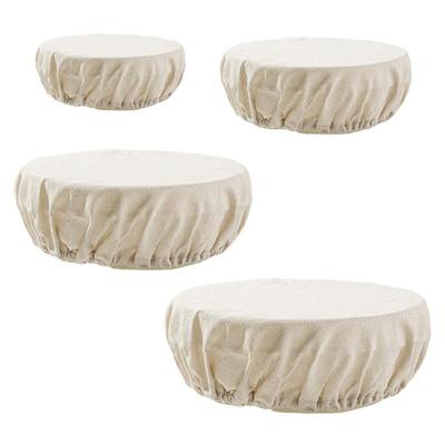 4Pcs Bread Proofing Basket Liners Round Cloth Covers Bread Rising Supplies For Sourdough Baking Essential Kitchens Tool