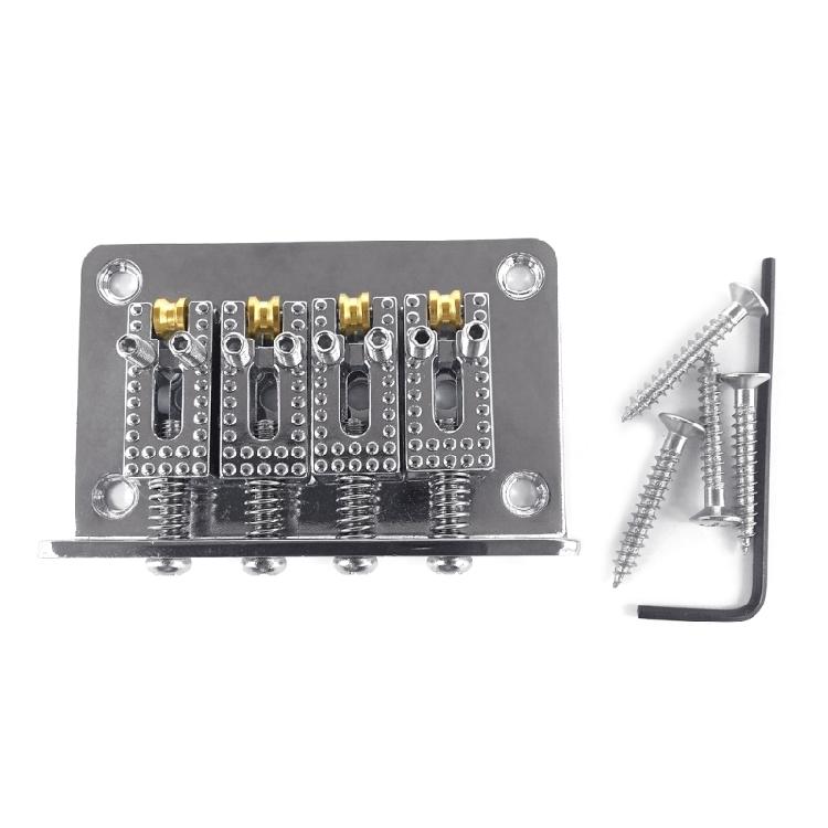 60mm Guitar Roller Saddle Bridge Fixed Hardtail Saddle Bridge Top Load Tailpiece