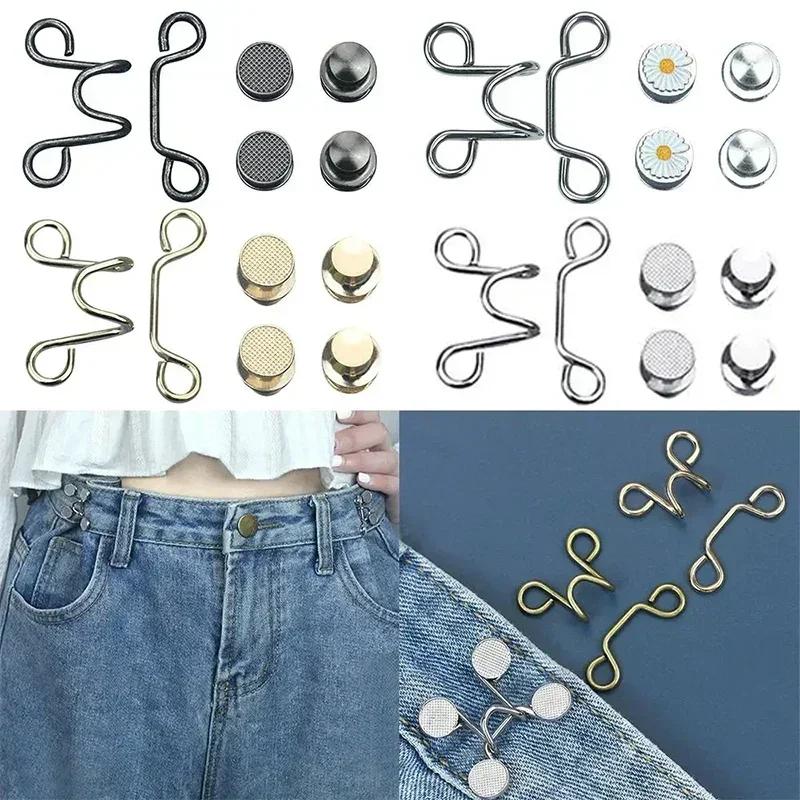 Pantaloni Îmbrăcăminte Cusut Cataramă în talie Extensor fără cuie Cataramă în talie Închidere în talie Buton rapid reglabil