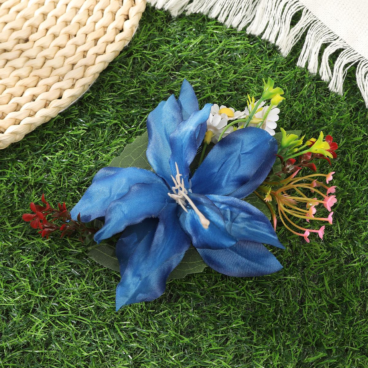 

AWAYTR Boho Small Hair Clip Flower Hairpin Elegant Side Clip Hair Clip Seaside Hawaii Barrette Women Hair Accessories