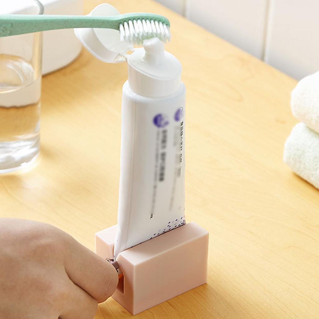 Toothpaste Squeezer Plastic Rolling Tube Toothpaste Dispenser Rotate Toothpaste for Seat Holder Stand Toothpaste Roller