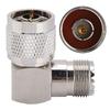 N Male To M Female Right Angle Coaxial Adapter Antenna Adapter for UHF Connector