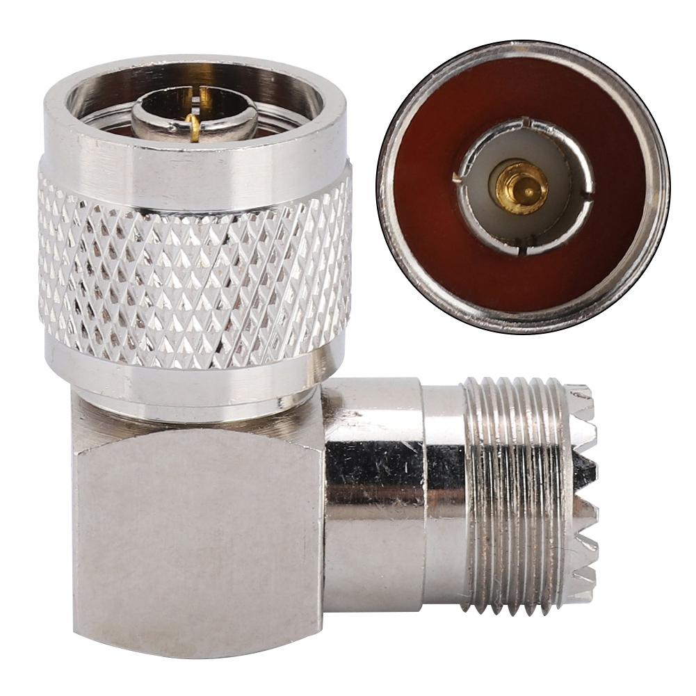 N Male To M Female Right Angle Coaxial Adapter Antenna Adapter for UHF Connector