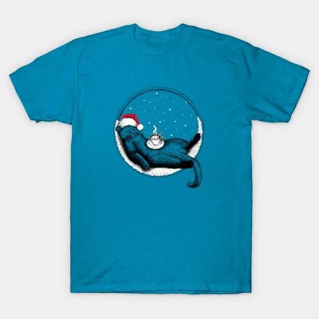 Christmas Cat Made in Australia T-Shirt XL