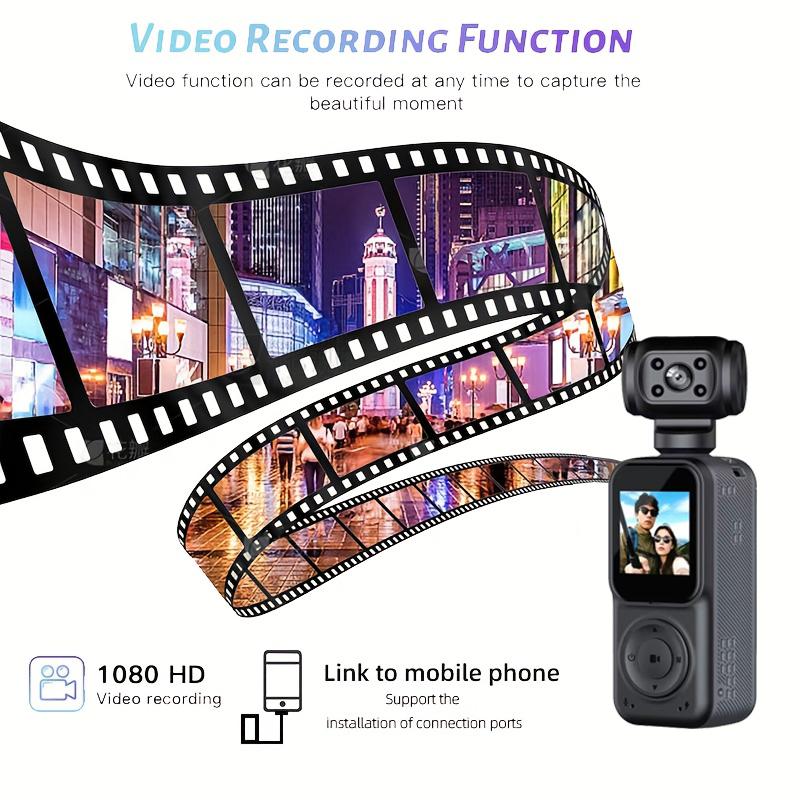 2025 NEW Handheld Sports Pocket Camera 2K QHD Display 270° Rotatable WIFI Control Video Recorder Motion Camera