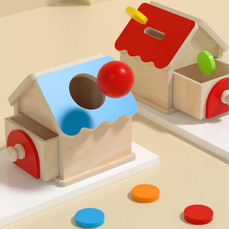 Zabawki sensoryczne Montessori dla dzieci Drewniane układanki Sortowanie kolorów Dopasowanie kształtów Gry planszowe Trening motoryki małej Puzzle Zabawka edukacyjna