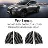 Für Lexus NX 200 200t 300h 2014-Auto-Innengriffabdeckung Zieraufkleber Aufkleber Auto-Innenausstattung Kohlefaser