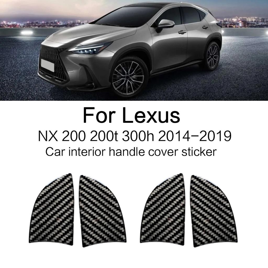 Für Lexus NX 200 200t 300h 2014-Auto-Innengriffabdeckung Zieraufkleber Aufkleber Auto-Innenausstattung Kohlefaser
