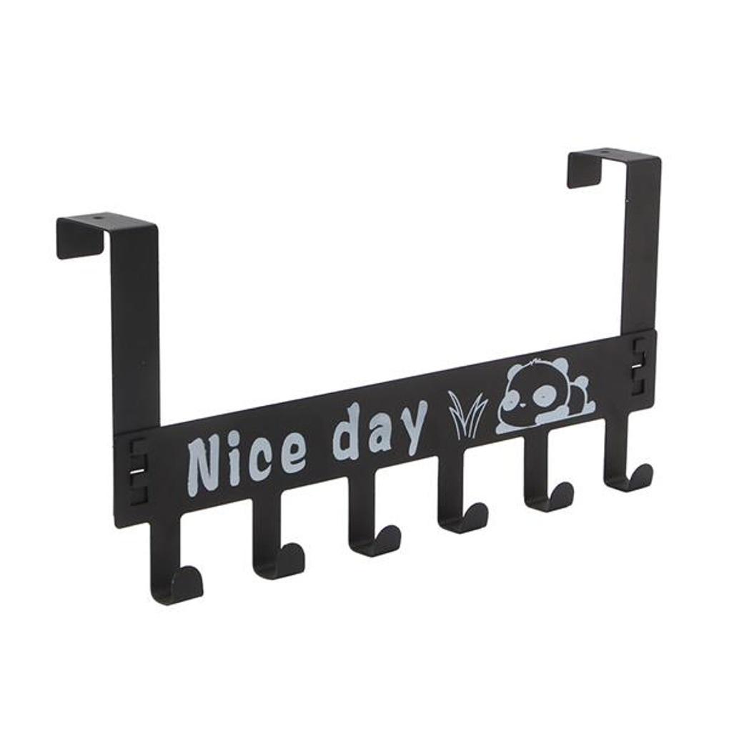 Good Day Hanger Door Hook (Black) / Door Hanger