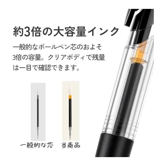 Ballpoint pen knock type black (10 pieces)