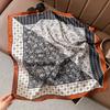 Silk scarf 71 * 71 imitation silk square scarf Korean atmosphere neck silk scarf flower pattern flower polka dot scarf