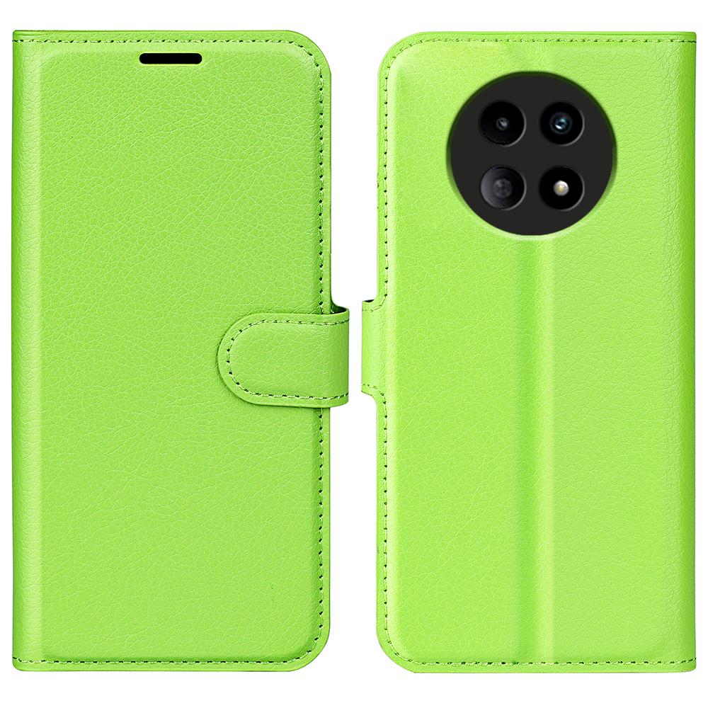 For Realme 12 5G Case Litchi Texture Wallet Cell Phone Cover with Magnetic Clasp