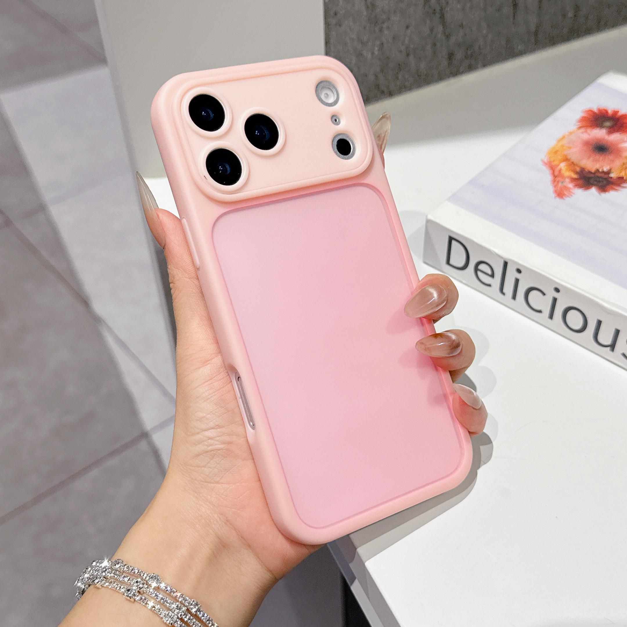 

2 IN 1 Frosted Translucent Phone Case For iPhone 17 Air 16 15 14 13 Pro Max Detachable Lens Protect Bumper Cover Funda iPhone Air