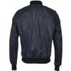Navy Blue Bomber Stylish Black Men's Leather Genuine Lambskin Handmade Casual Biker Jacket
