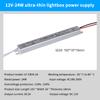 ספק כוח מיתוג דק DC12V מ-AC 220V, דרייבר LED, שנאי תאורה עבור פס לד 18W 24W 36W 48W 60W 72W