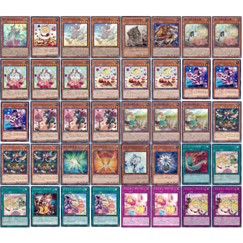 [Deck Sale] Madolche Deck Pre-built Deck with Sleeves Queen Madolche Tiara Breasted, Spring Spirit of Hills and Buds