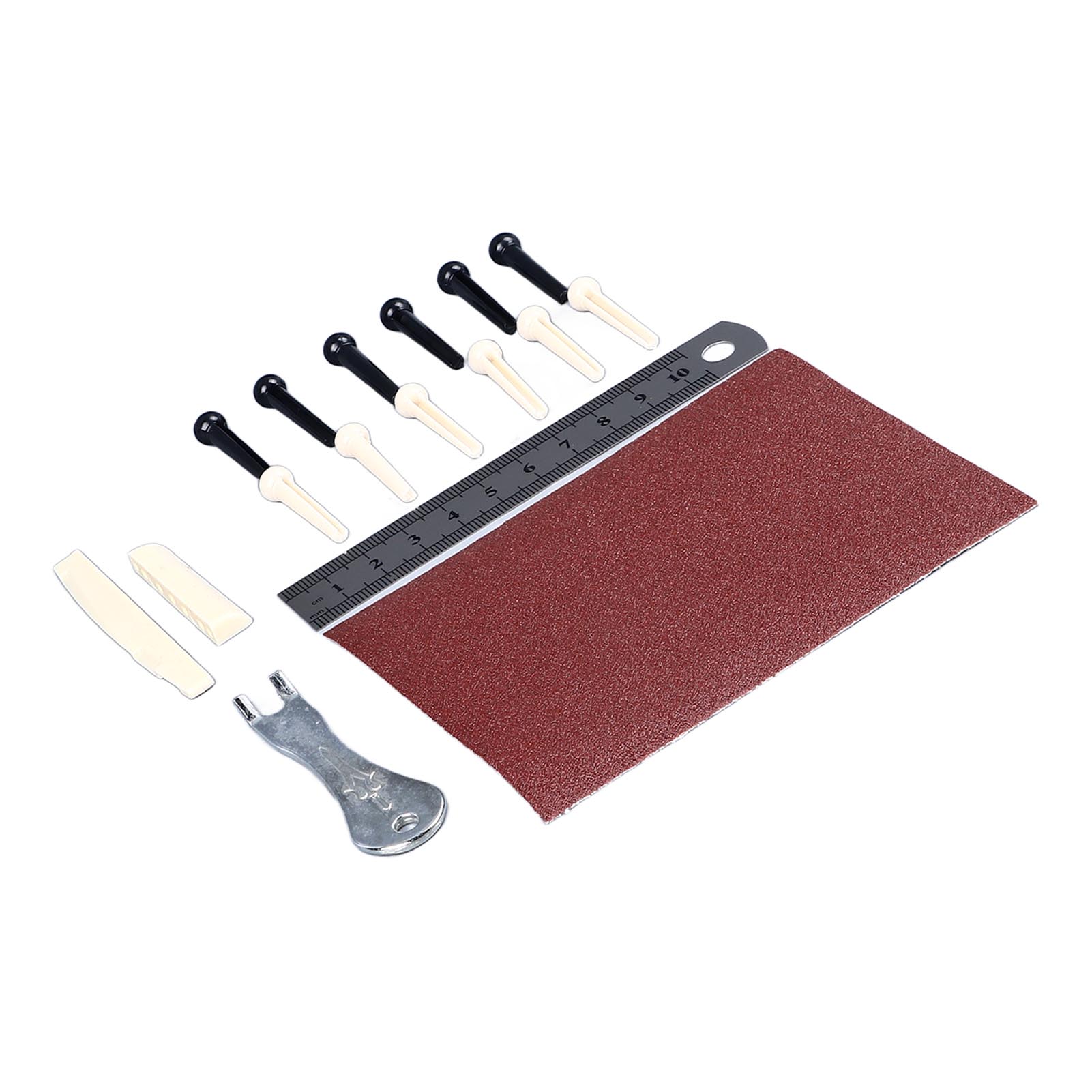 

17 шт. набор колков для акустической гитары, металлическая кость, профессиональный набор колков для струн гитары с порожком