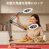 Diyife Foldable LED Ring Light with Ideal for Overhead Tabletop Selfie Actress Reading Photography 3 Lighting 10 Dimming Smartphone Ideal for Video