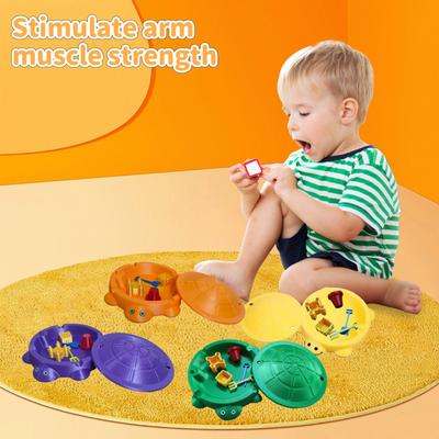 Schildkröten-Sandkasten-Schreibtischspielzeug, mit Werkzeugen, Garten-Set, Stressabbau-Neuheitengeschenk, Deko-Schreibtischzubehör für Zuhause