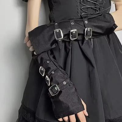 Osobnost Módní Přezky Řemínky Punkový Styl Dámské Spandex Bezprsté Rukavice Lolita Cosplay Scénické Vystoupení Street Dance