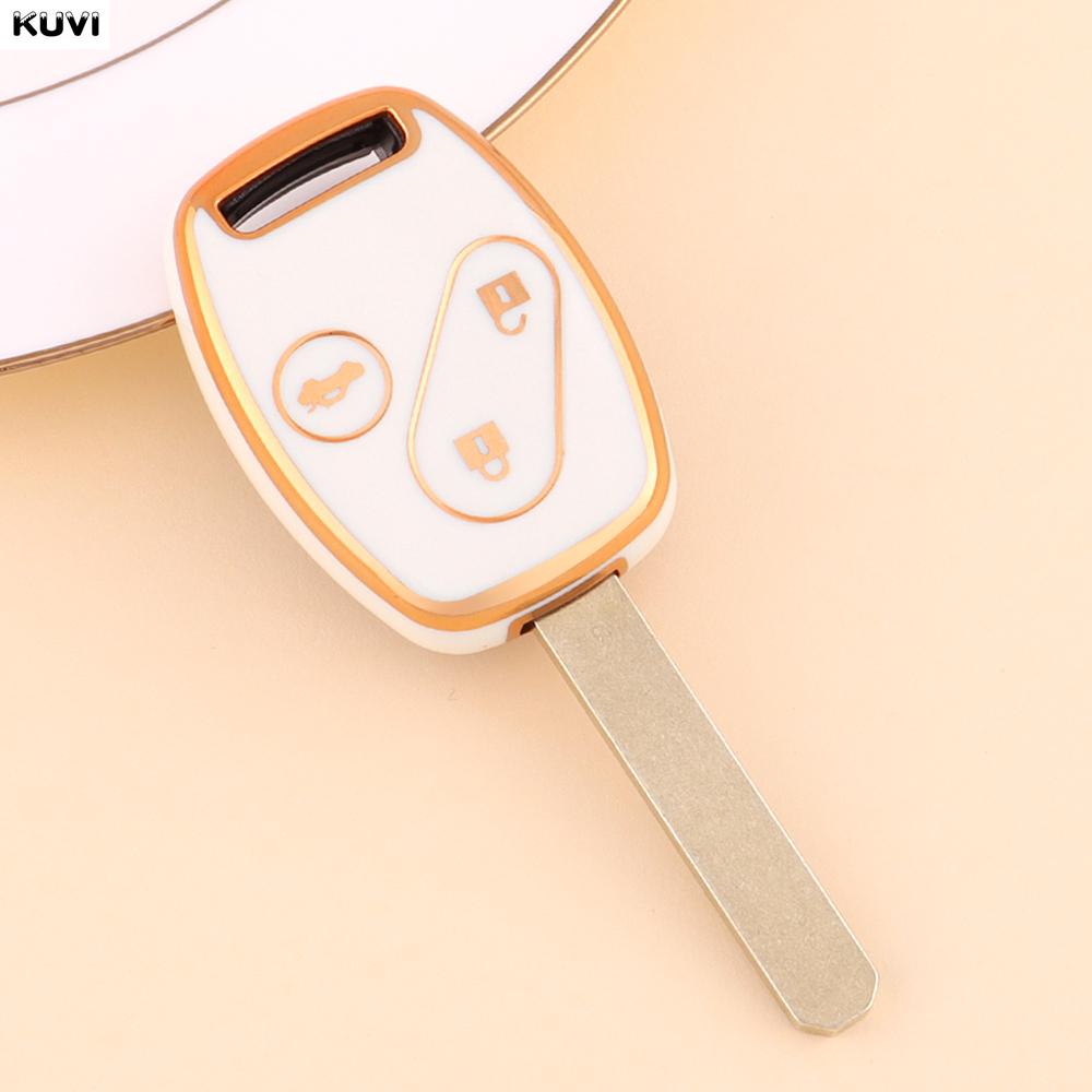 

2 3 Buttons Soft Tpu Car Remote Key Case Cover Shell Fob For Honda Fit Civic Jazz Pilot Accord Cr-V Freed Pilot Stepwgn Insight