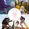 Retractable Keychain with Steel Wire Rope Carabiner Badge Reel Holder Clip Key Ring Heavy Duty Outdoor Camping Climbing Anti-lost Buckle