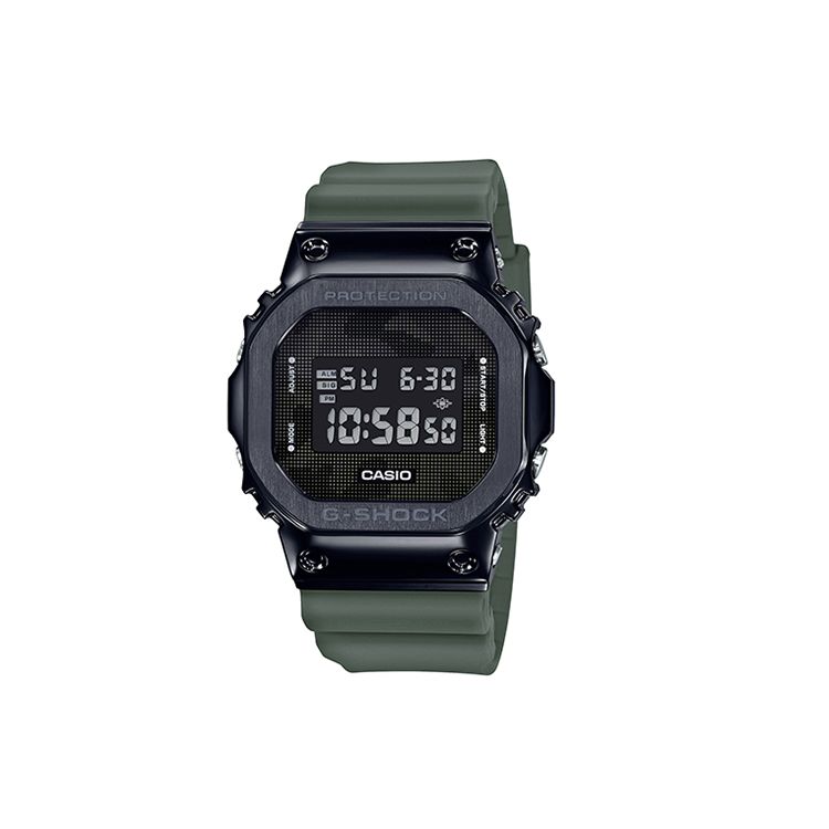 

Casio Retro Square LCD Display Waterproof Sports Watch Men watches Black GM-5600B-3 Regular Watch Box,Green