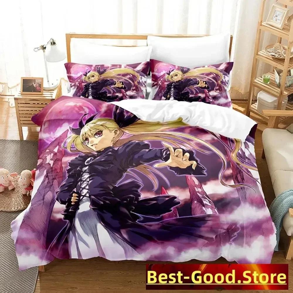 New Dance In The Vampire Bund Bedding Set Print With Pillowcase Bed Duvet Cover Soft Single Double Queen Super King Size