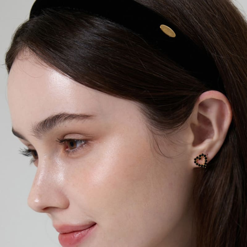 L’OMBRILLANT Velvet Love Black Hairband