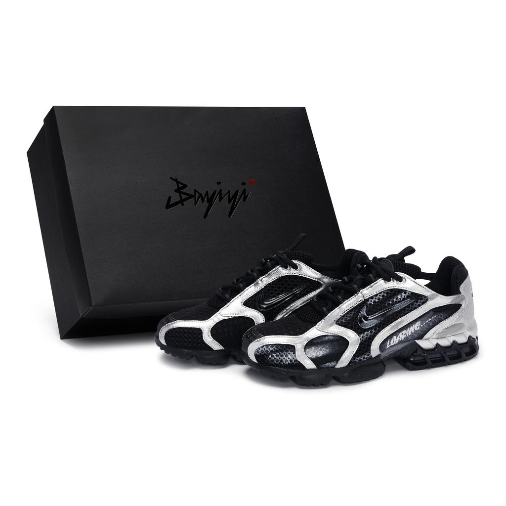 Nike Air Zoom Spiridon Cage 2 Stříbrné Odolné proti oděru Nízké Ležérní boty Pánské Černé Šedé Stříbrné HM8497-010(Team80-S-BOX)