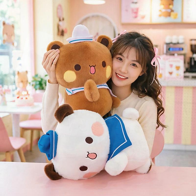 New 50cm Cute Yier & Bubu Sailor Plush Toys Soft Bear Couple Stuffed Dolls Kawaii Navy Style Plushies Children's Birthday gift