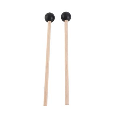 1 Pair Tongue Steel Drum Xylophone Mallets Tuning Fork Wooden Rod Mallet for Percussion Instrument