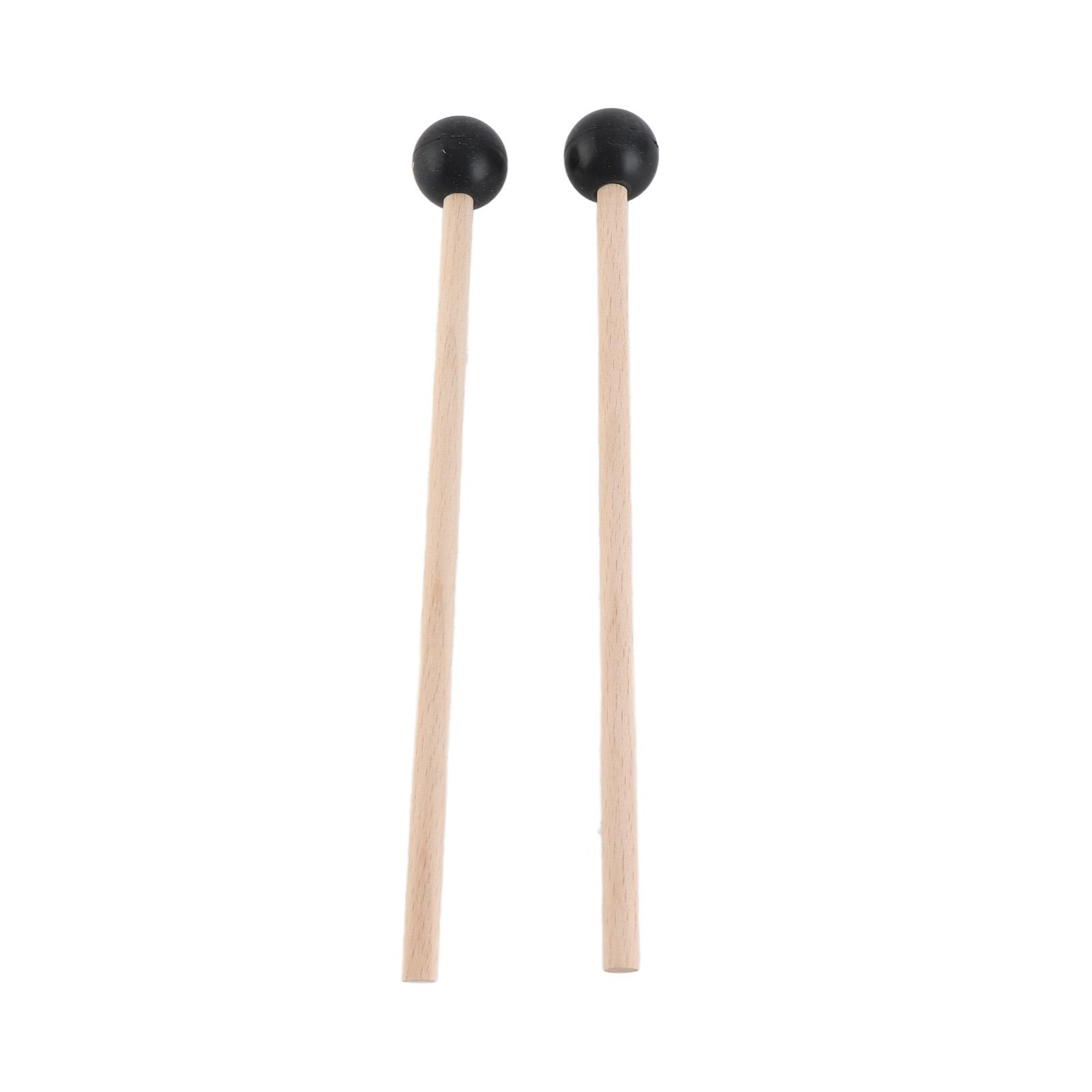 Painter Multicolour 1 Pair Tongue Steel Drum Xylophone Mallets Tuning Fork Wooden Rod Mallet For Percussion Instrument