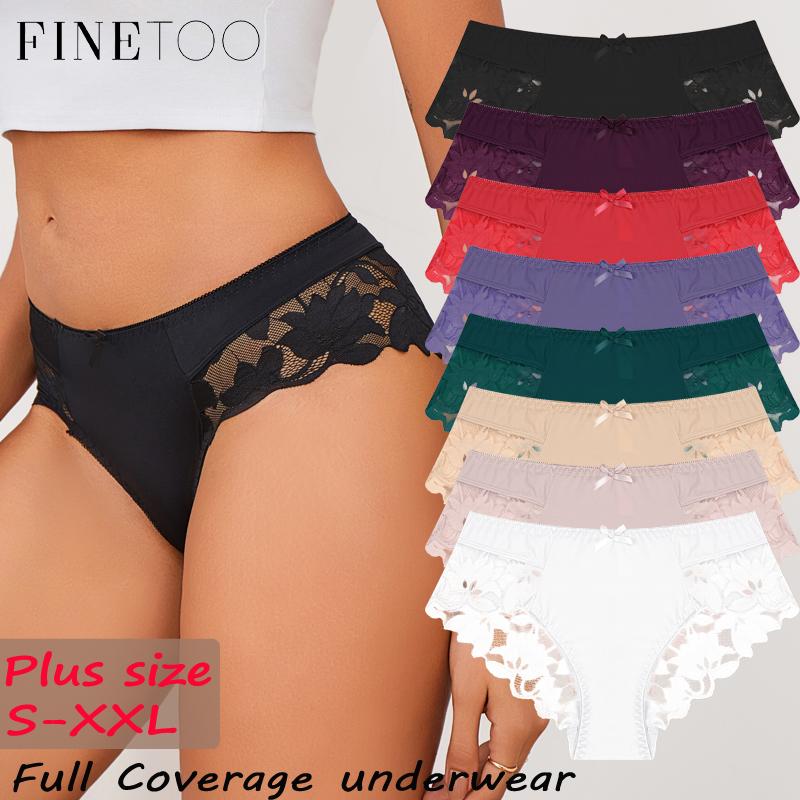 1 Stück Damen High Waist Plus Size Spitze Unterwäsche, Modisch, Atmungsaktiv, Weich und Bequem Damen Unterwäsche, Hochwertige Sexy Unterwäsche