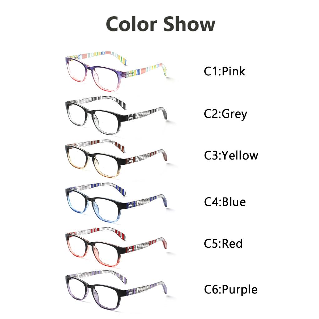 TUREZING Reading Glasses Women Men Fashion Print Frame Rectangular Sunglasses High Quality Prescription Eyewear