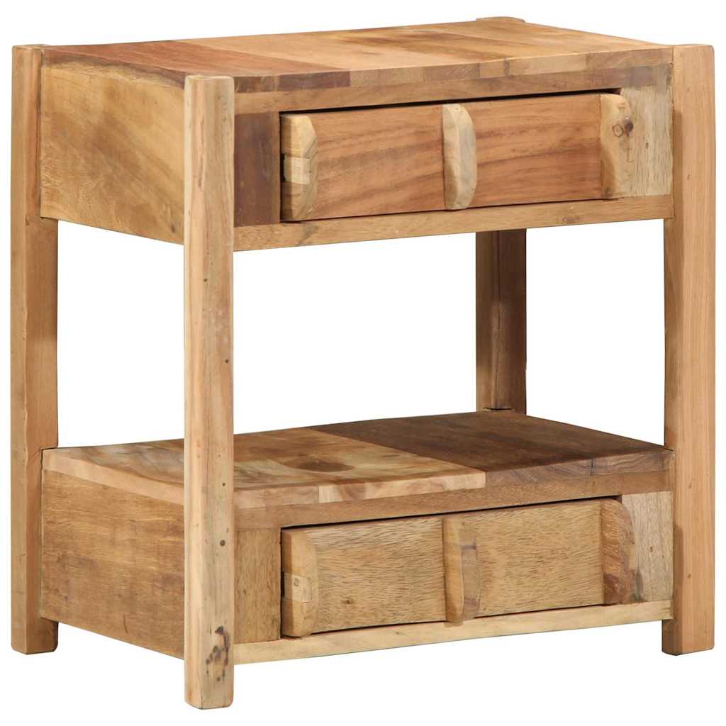 Side Table Brown 43 x 32 x 46 cm Solid Upcycled Wood