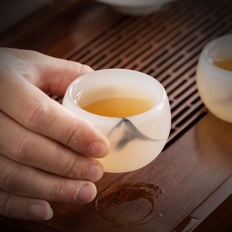 Ink Fragrance Glazed Kung Fu Tea Set